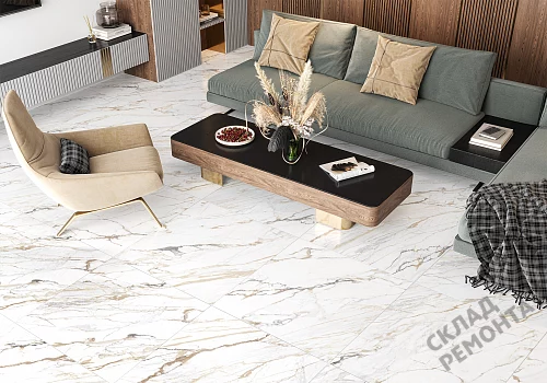 Фото Керамогранит лаппатированный New Trend Пегас GP40PEG01L белый 600*600*9 – купить в Ачинске: цена, описание, фото. Интернет-магазин 5
