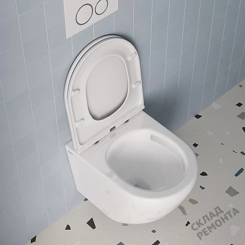 Фото Унитаз подвесной Iddis Blanco Q BLQNDSEI25 безободковый купить в Ачинске: цена, описание, фото. Интернет-магазин 4